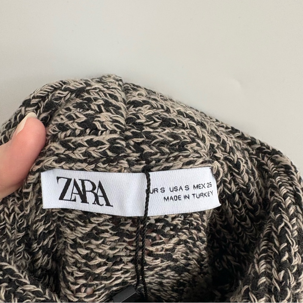 NWT Zara Cutout Turtleneck Knit Sweater - Picture 5 of 7